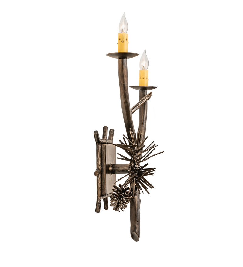 Meyda Tiffany 160597 Two Light Wall Sconce Hardware, Antique Copper
