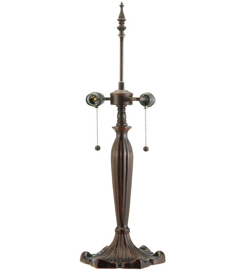 Meyda Tiffany 163350 Three Light Table Base, Mahogany Bronze