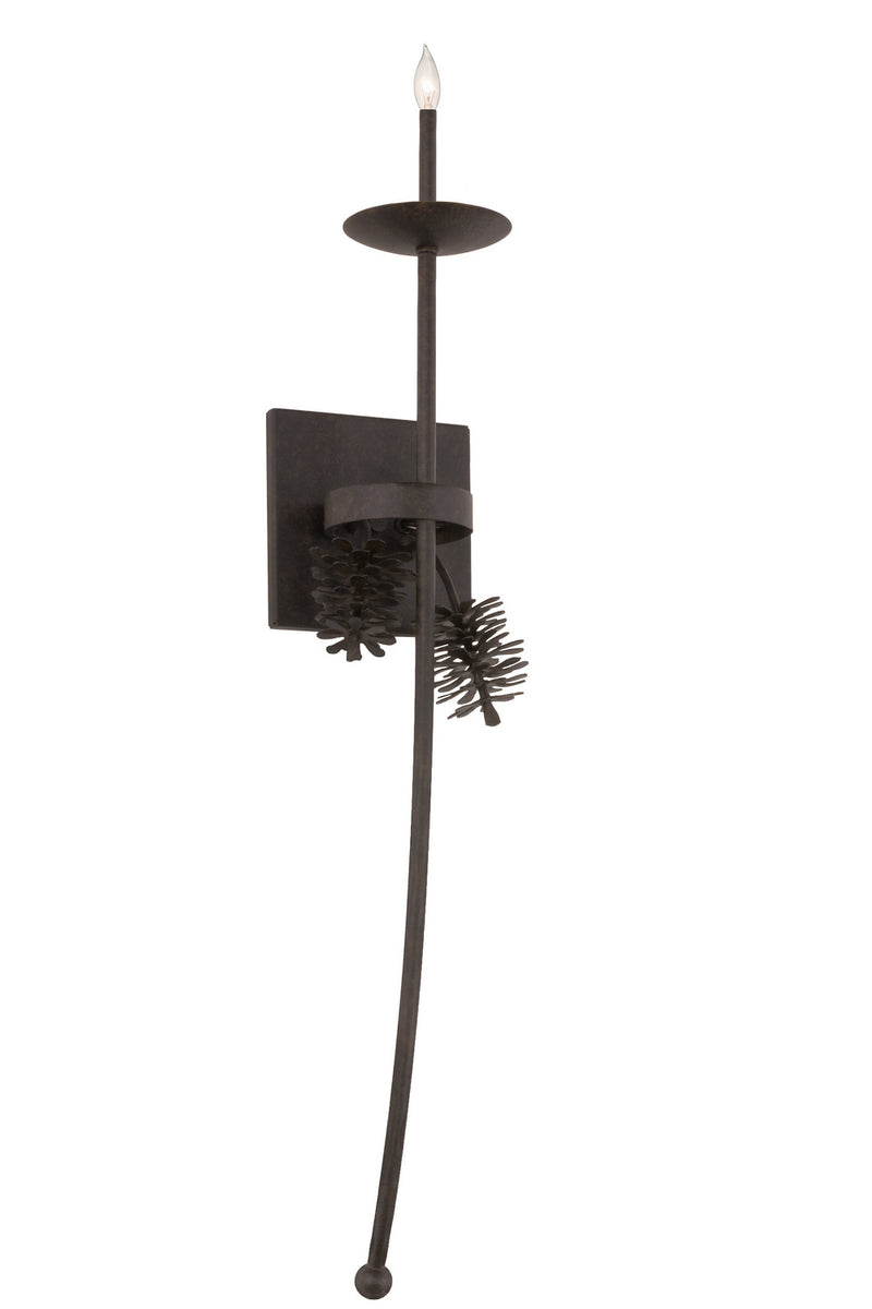 Meyda Tiffany 164157 One Light Wall Sconce, Chestnut