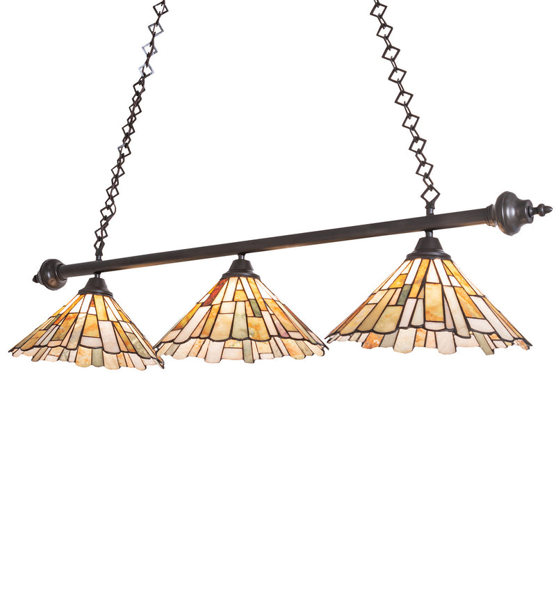 Meyda Tiffany 165540 Three Light Island Pendant, Timeless Bronze