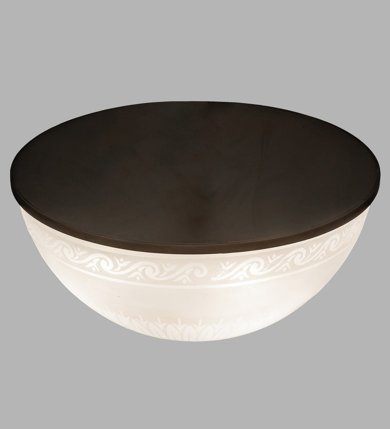 Meyda Tiffany 170708 Four Light Flushmount, Mahogany Bronze