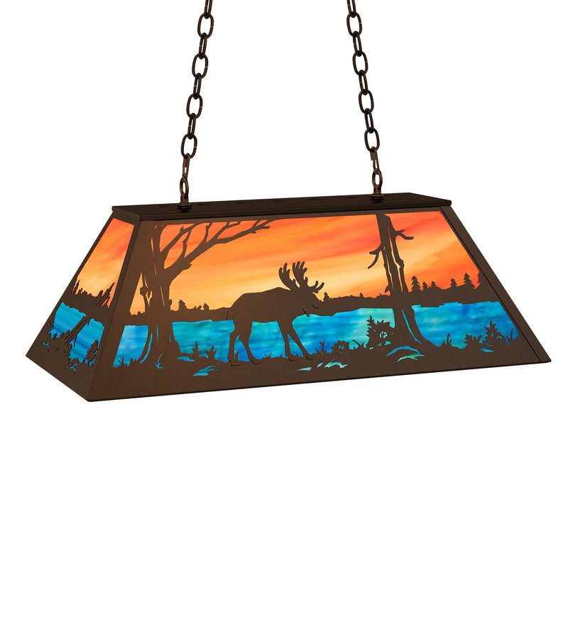 Meyda Tiffany 175366 Six Light Pendant, Timeless Bronze