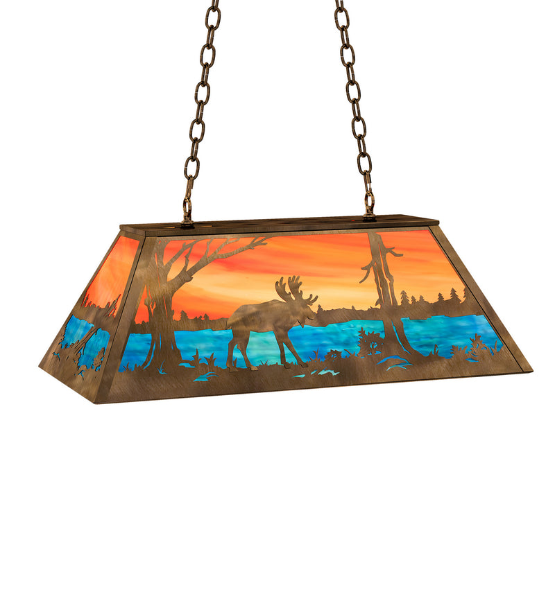 Meyda Tiffany 183255 Six Light Pendant, Antique Copper