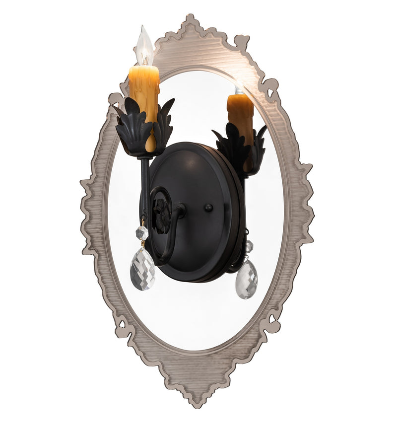 Meyda Tiffany 188190 One Light Wall Sconce, Mirror Acrylic