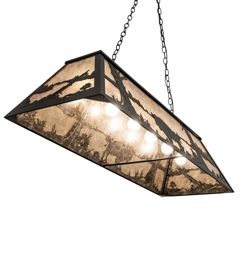Meyda Tiffany 19083 Six Light Pendant, Textured Black
