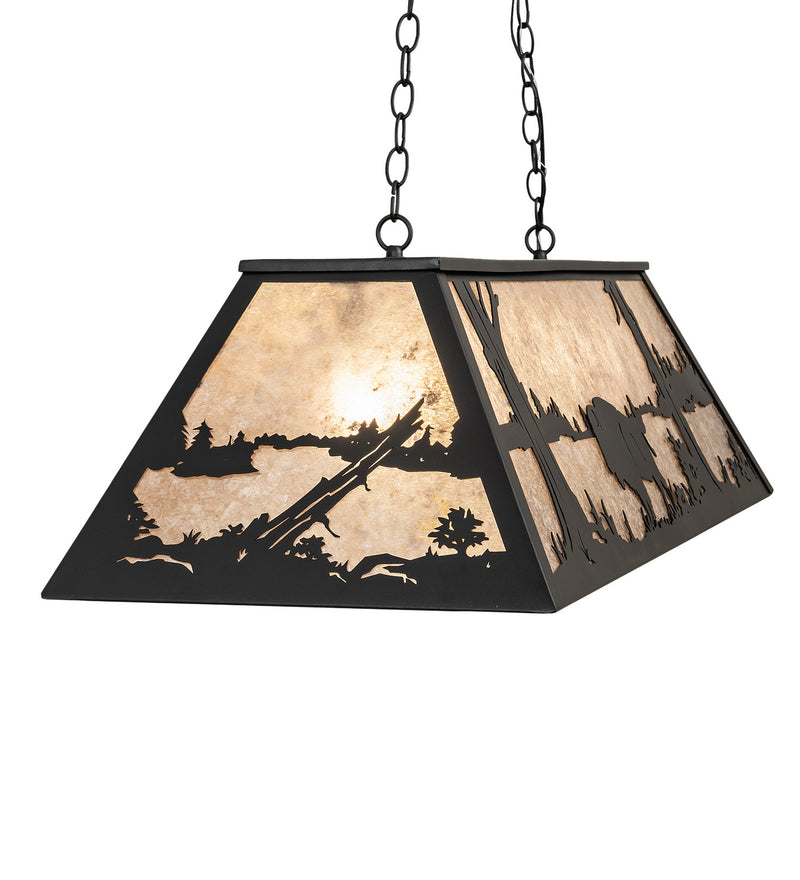 Meyda Tiffany 19083 Six Light Pendant, Textured Black