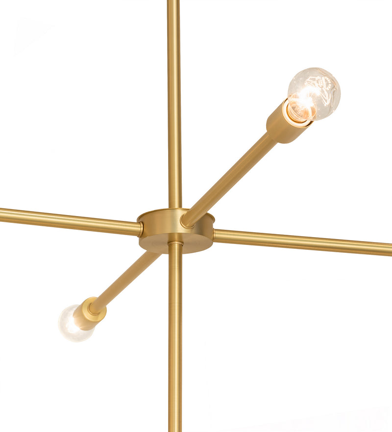 Meyda Tiffany 197914 LED Chandelier, Brushed Brass