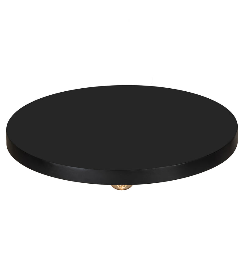 Meyda Tiffany 210334 One Light Flushmount, Solar Black