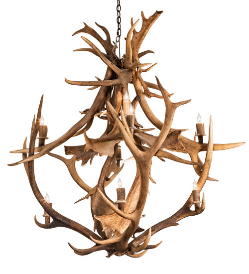 Meyda Tiffany 212275 Ten Light Chandelier, Mahogany Bronze