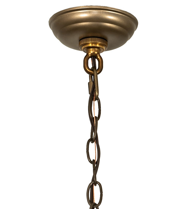 Meyda Tiffany 213675 Four Light Chandelier, Antique Copper