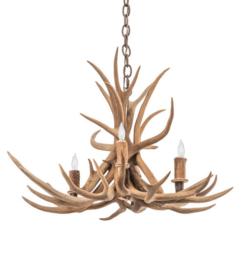 Meyda Tiffany 213675 Four Light Chandelier, Antique Copper