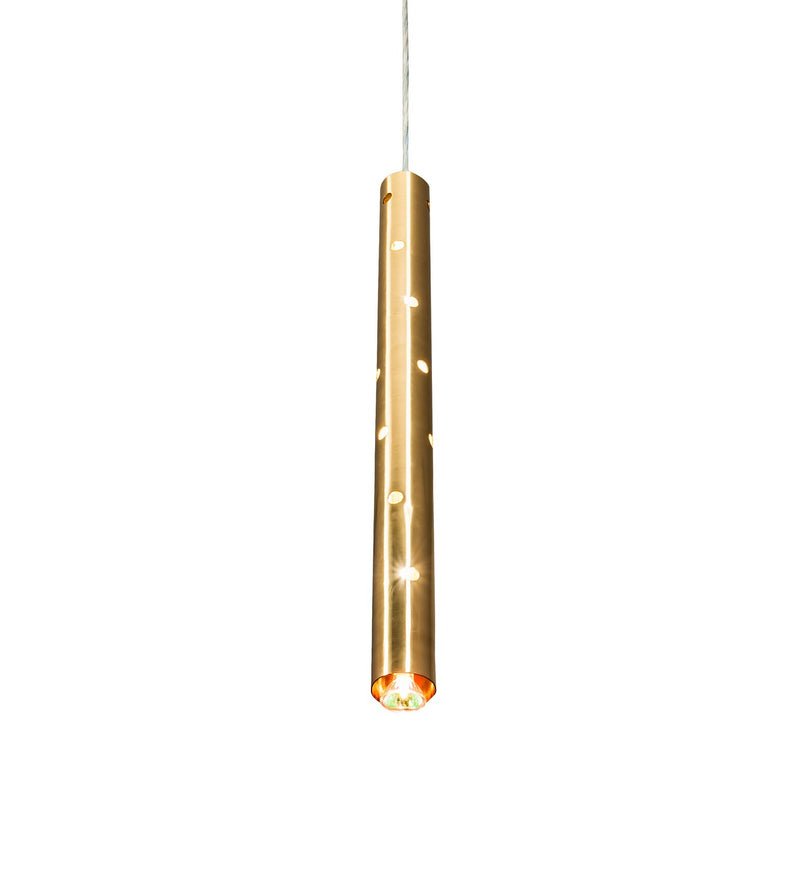 Meyda Tiffany 216637 LED Pendant, Polished Brass