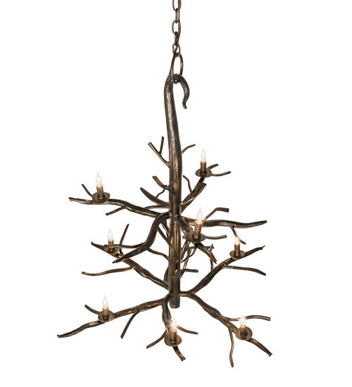 Meyda Tiffany 223477 18 Light Chandelier, Burnished Antique Copper