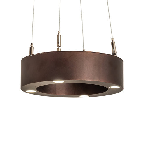 Meyda Tiffany 225470 Four Light Pendant, Mahogany Bronze