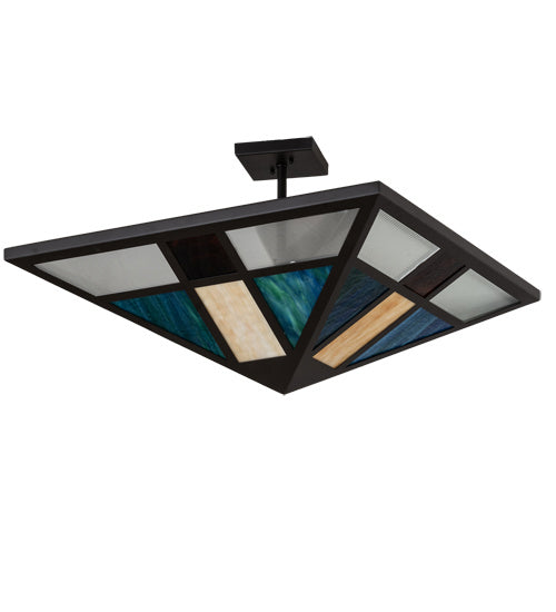 Meyda Tiffany 226765 LED Semi Flush Mount, Oil Rubbed Bronze