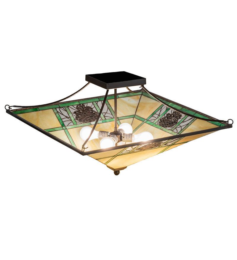Meyda Tiffany 226770 LED Semi Flush Mount, Oil Rubbed Bronze