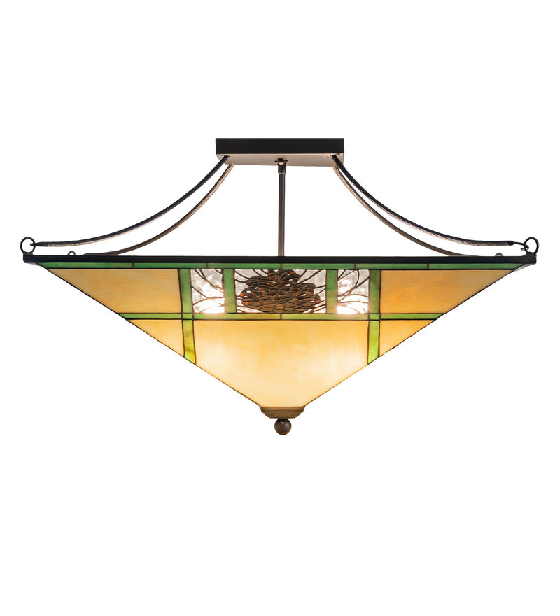 Meyda Tiffany 226770 LED Semi Flush Mount, Oil Rubbed Bronze
