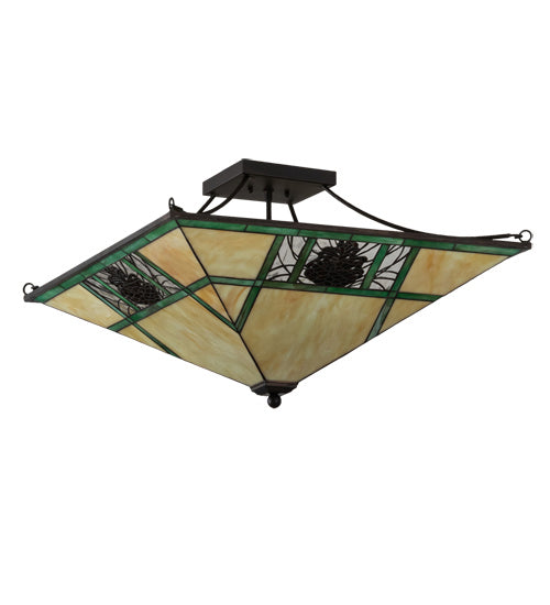 Meyda Tiffany 226770 LED Semi Flush Mount, Oil Rubbed Bronze