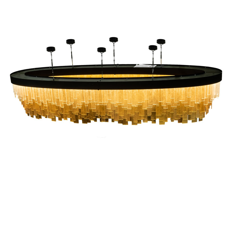 Meyda Tiffany 228181 LED Chandelier, Solar Black