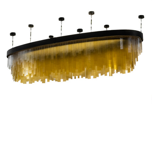 Meyda Tiffany 228181 LED Chandelier, Solar Black