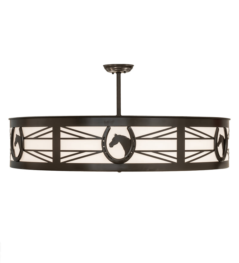 Meyda Tiffany 230010 Six Light Semi-Flushmount, Timeless Bronze