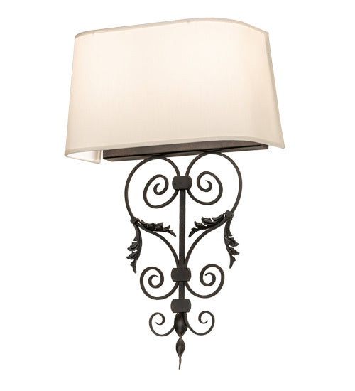 Meyda Tiffany 230939 Two Light Wall Sconce, Chestnut