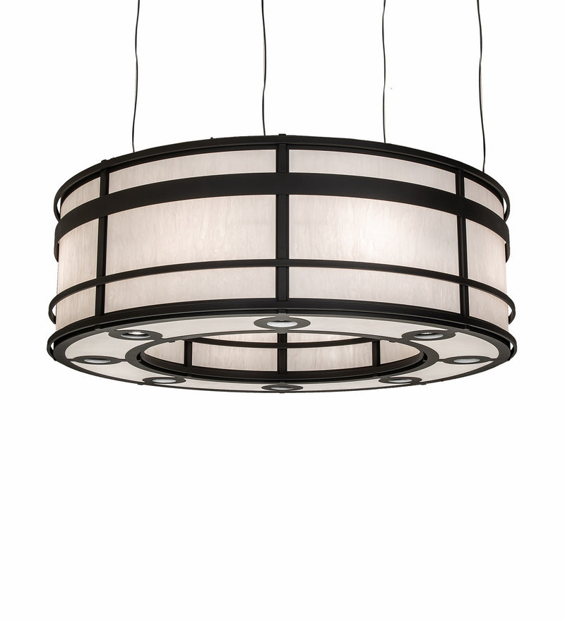 Meyda Tiffany 231062 Eight Light Pendant, Old Wrought Iron