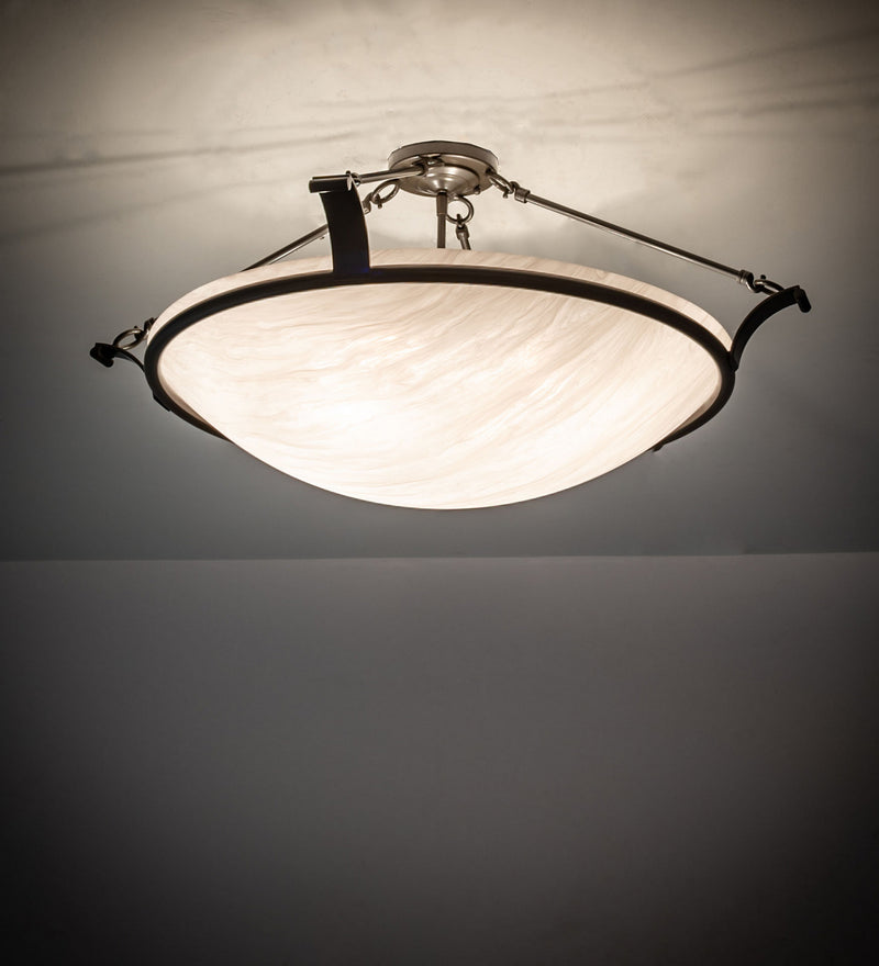 Meyda Tiffany 231308 LED Semi-Flushmount, Timeless Bronze