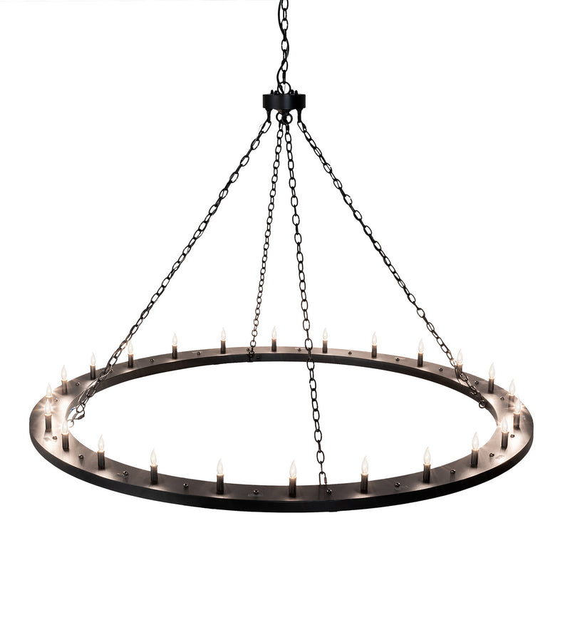 Meyda Tiffany 231316 24 Light Chandelier, Textured Black