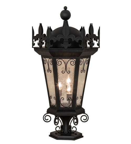 Meyda Tiffany 231586 Three Light Pier Mount, Anodized Effect Black