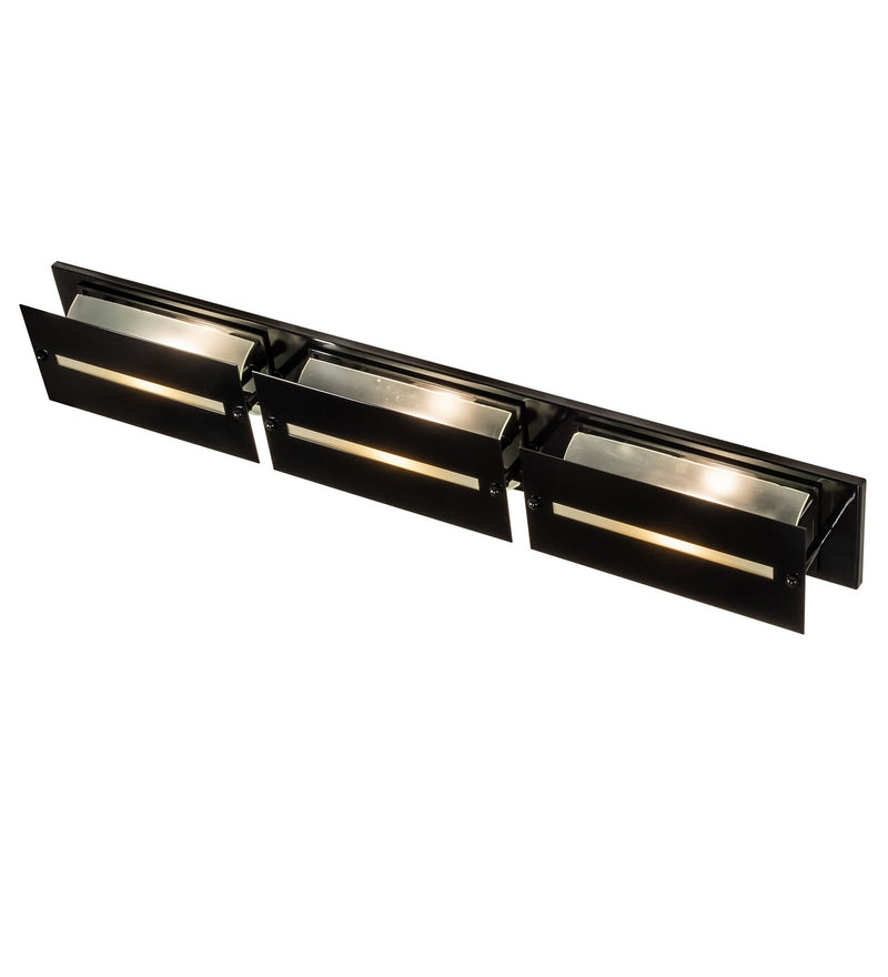 Meyda Tiffany 232065 Three Light Vanity, Mirror Black