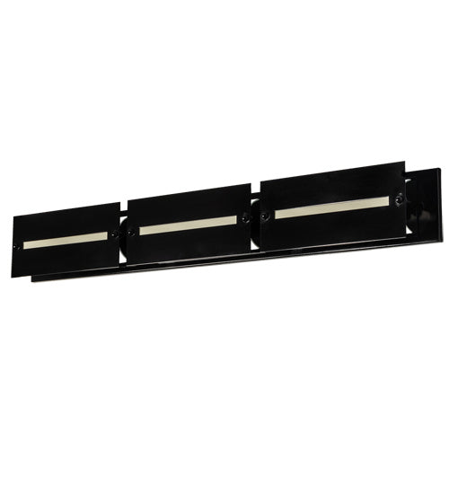 Meyda Tiffany 232065 Three Light Vanity, Mirror Black