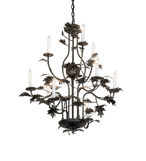 Meyda Tiffany 232381 Nine Light Chandelier, Gunmetal