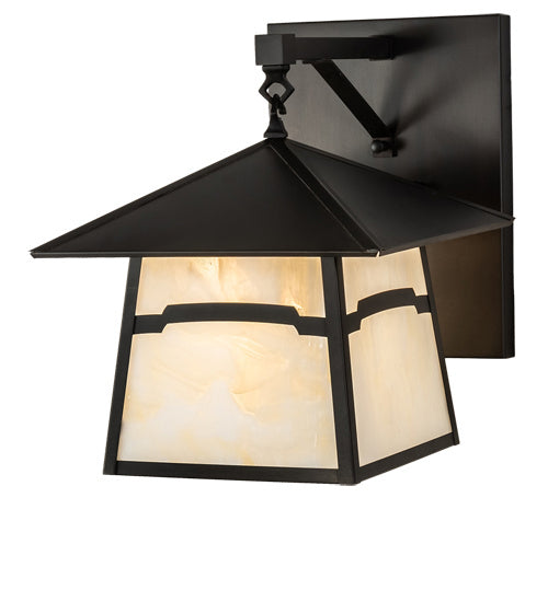 Meyda Tiffany 232605 One Light Wall Sconce, Craftsman Brown