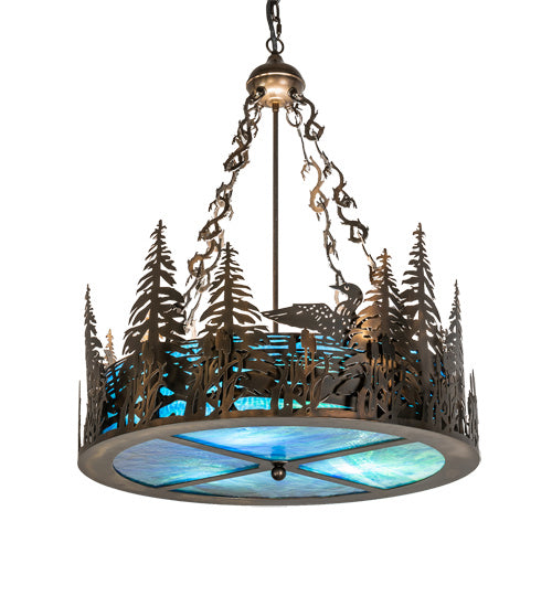 Meyda Tiffany 232747 Six Light Pendant, Antique Copper