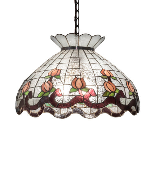 Meyda Tiffany 232771 Three Light Pendant, Mahogany Bronze