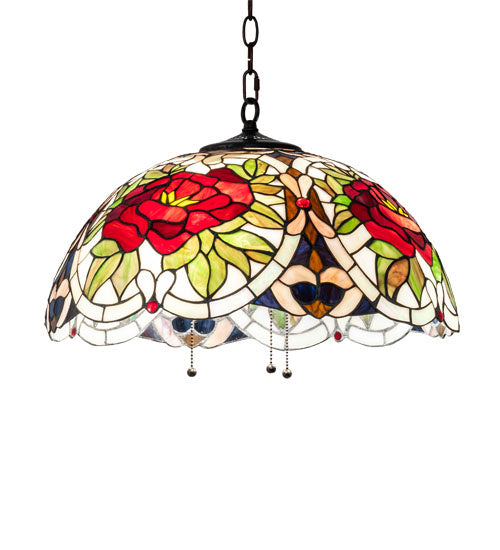 Meyda Tiffany 232774 Three Light Pendant, Mahogany Bronze