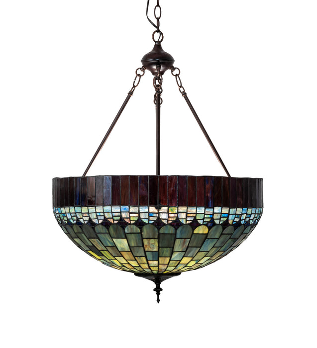 Meyda Tiffany 232779 Three Light Pendant, Mahogany Bronze