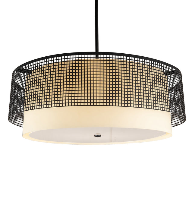 Meyda Tiffany 232912 Six Light Pendant, Flat Black