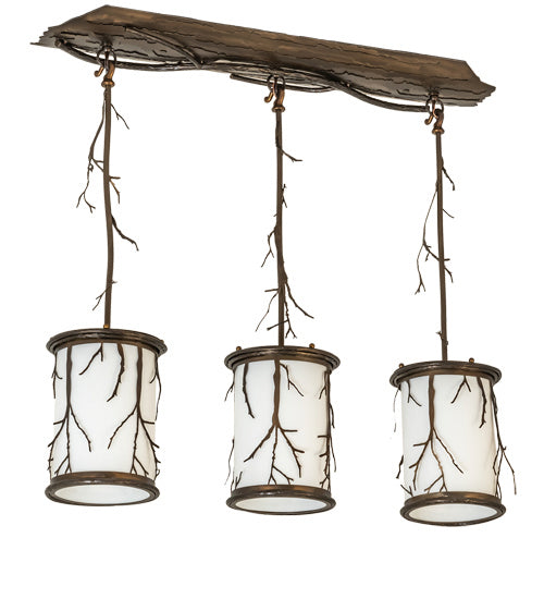 Meyda Tiffany 232925 Three Light Pendant, Antique Copper