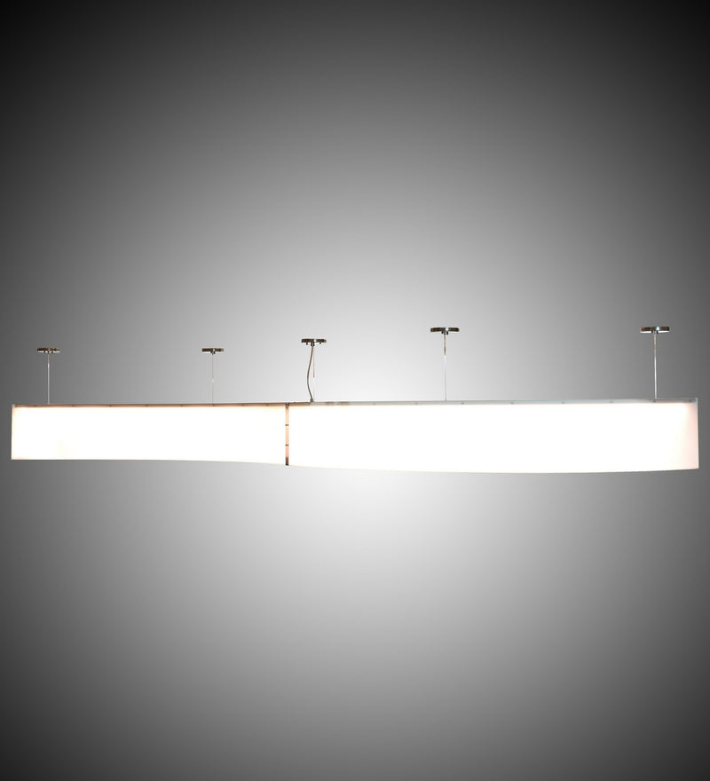 Meyda Tiffany 233004 LED Pendant, Matte White/Extreme Chrome