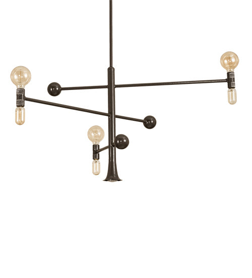 Meyda Tiffany 233051 LED Chandelier, Black Fox Glossy