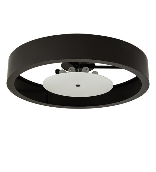 Meyda Tiffany 233333 Eight Light Flushmount, Timeless Bronze