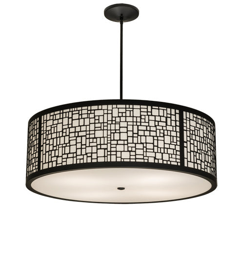 Meyda Tiffany 233735 Four Light Pendant, Flat Black