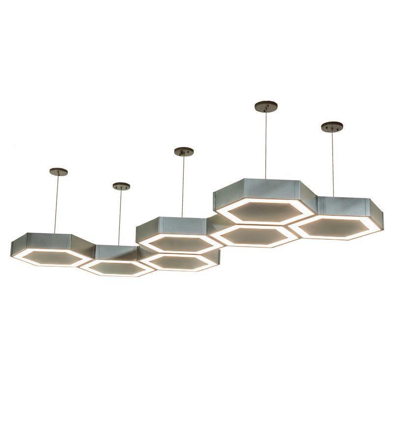 Meyda Tiffany 233738 LED Pendant, Nickel & White