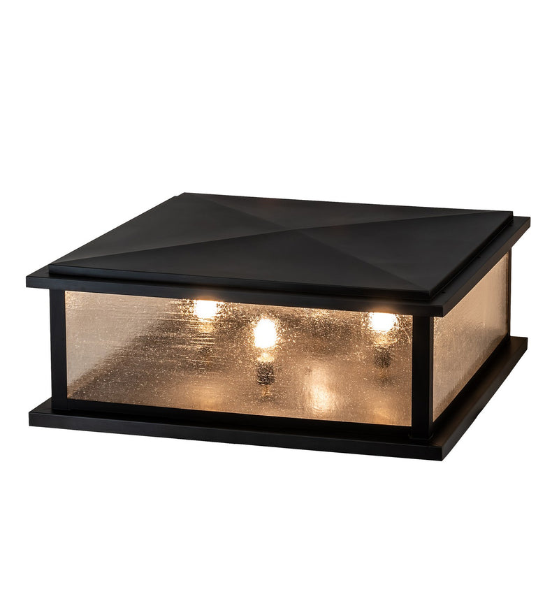 Meyda Tiffany 233742 Four Light Pier Mount, Craftsman Brown