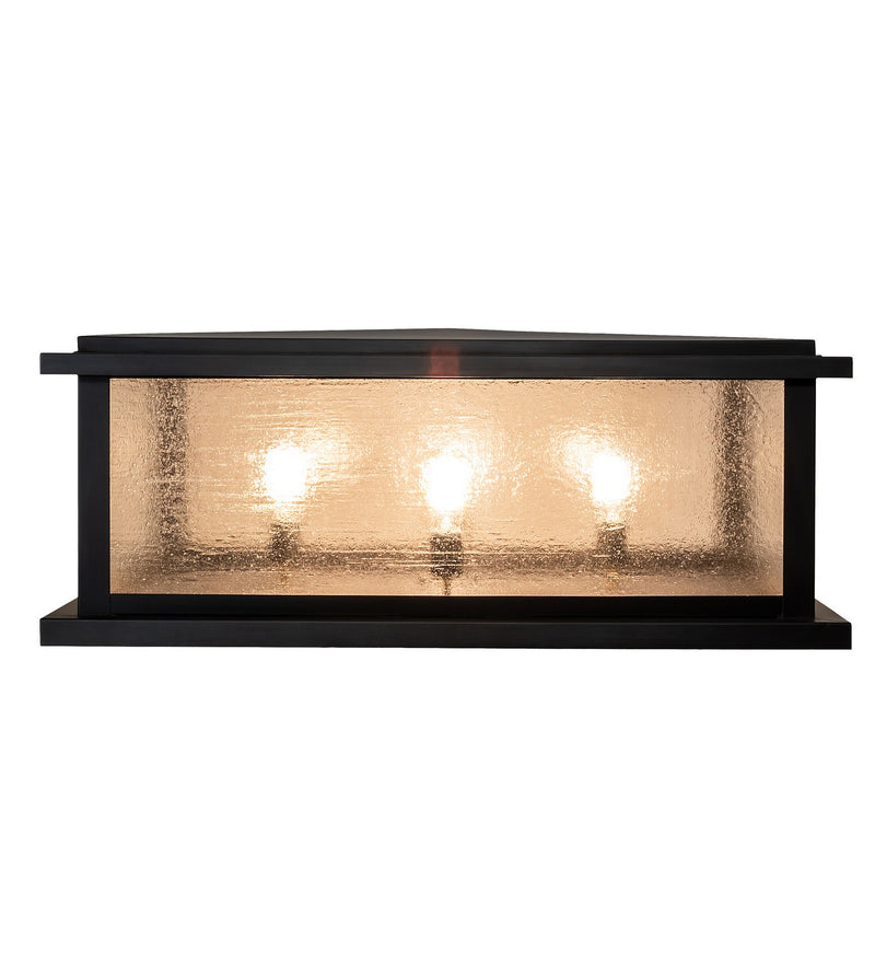 Meyda Tiffany 233742 Four Light Pier Mount, Craftsman Brown