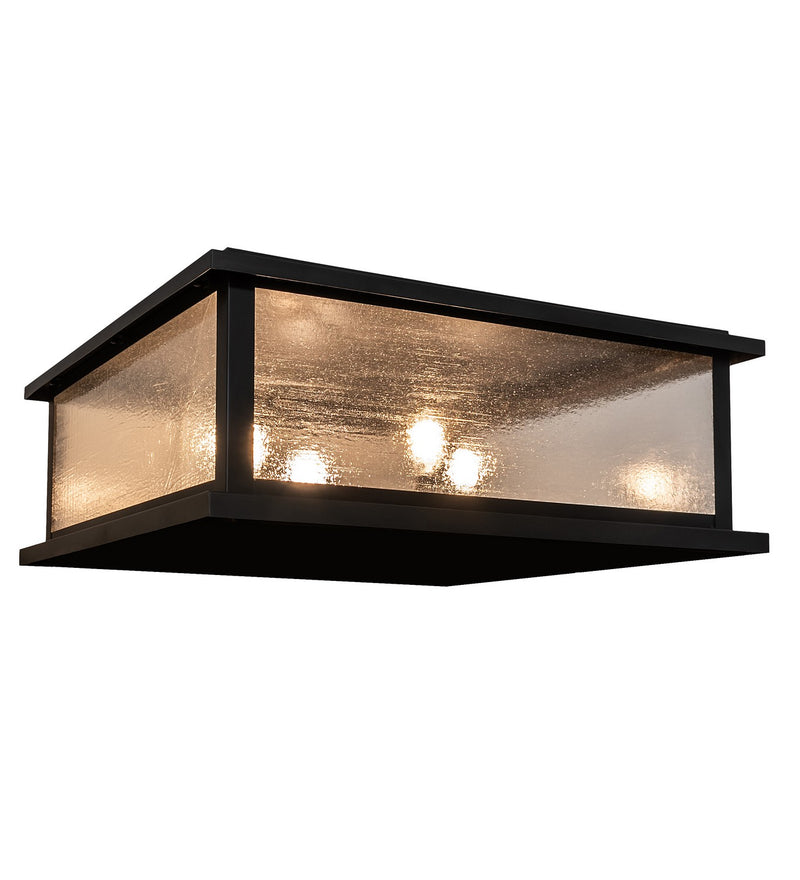 Meyda Tiffany 233742 Four Light Pier Mount, Craftsman Brown