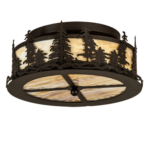 Meyda Tiffany 233881 Two Light Flushmount, Oil Rubbed Bronze
