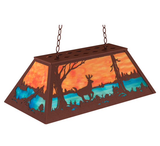 Meyda Tiffany 233888 Six Light Pendant, Rust